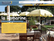 Tablet Screenshot of hotel-laromarine.net